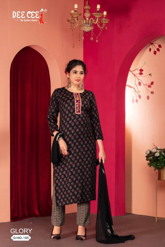 Glory By deecee capsule Printed Straight Kurti With Bottom Dupatta Wholesale Shop In Surat